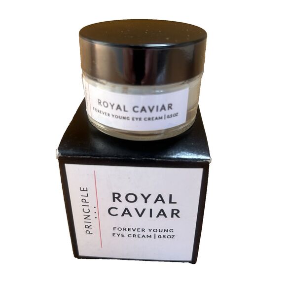PRINCIPLE Royal Caviar Forever Young Eye Cream Natural Ingredients 0.5 oz New - Picture 2 of 6